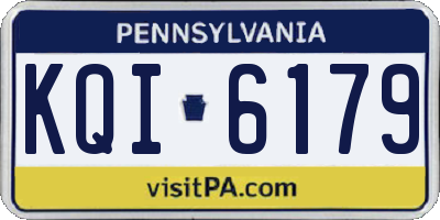 PA license plate KQI6179