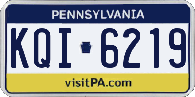 PA license plate KQI6219