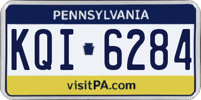 PA license plate KQI6284