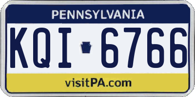PA license plate KQI6766