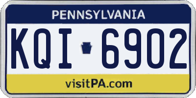 PA license plate KQI6902