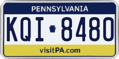 PA license plate KQI8480