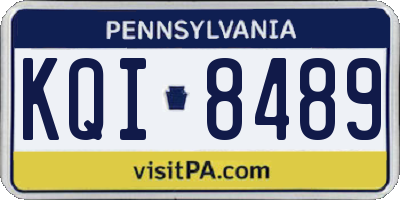 PA license plate KQI8489