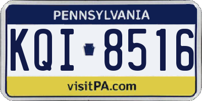 PA license plate KQI8516