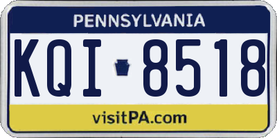 PA license plate KQI8518