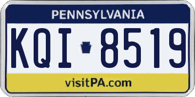 PA license plate KQI8519