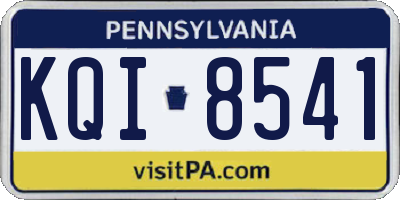 PA license plate KQI8541