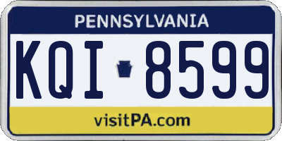 PA license plate KQI8599