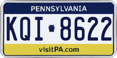 PA license plate KQI8622
