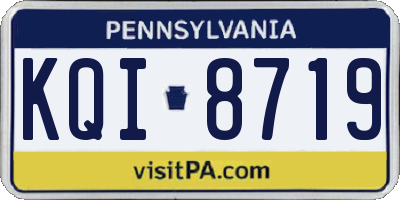 PA license plate KQI8719