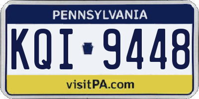 PA license plate KQI9448