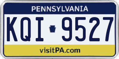 PA license plate KQI9527
