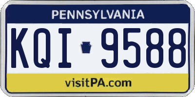 PA license plate KQI9588