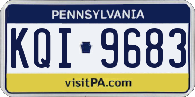 PA license plate KQI9683