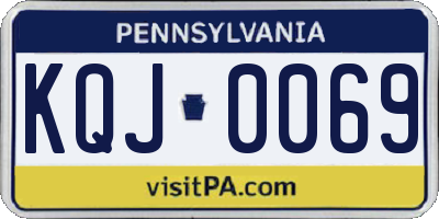 PA license plate KQJ0069
