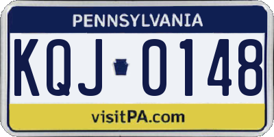 PA license plate KQJ0148