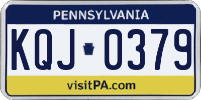 PA license plate KQJ0379