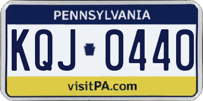 PA license plate KQJ0440