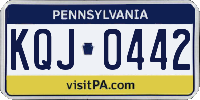 PA license plate KQJ0442