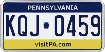 PA license plate KQJ0459
