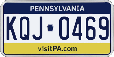 PA license plate KQJ0469