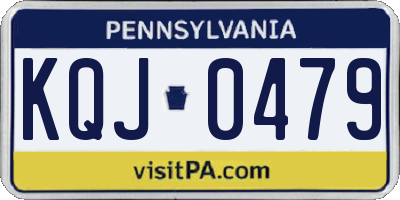 PA license plate KQJ0479