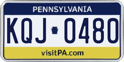 PA license plate KQJ0480