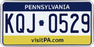 PA license plate KQJ0529