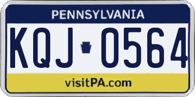 PA license plate KQJ0564