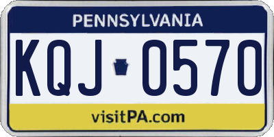 PA license plate KQJ0570