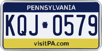 PA license plate KQJ0579