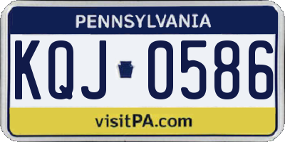 PA license plate KQJ0586