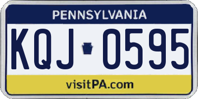 PA license plate KQJ0595