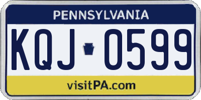 PA license plate KQJ0599