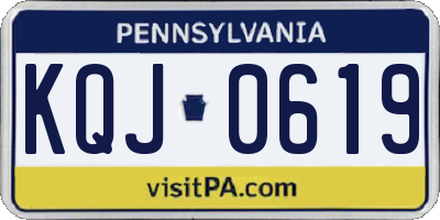 PA license plate KQJ0619