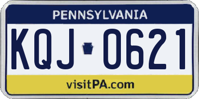 PA license plate KQJ0621