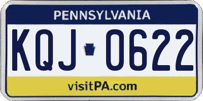 PA license plate KQJ0622