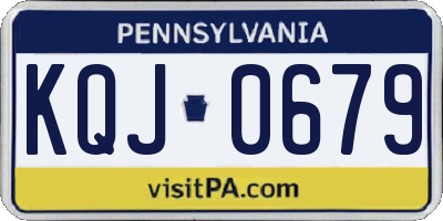 PA license plate KQJ0679