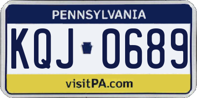 PA license plate KQJ0689