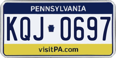 PA license plate KQJ0697