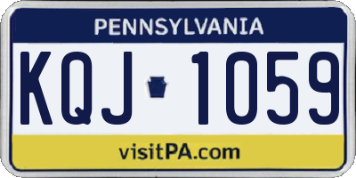 PA license plate KQJ1059