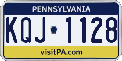 PA license plate KQJ1128