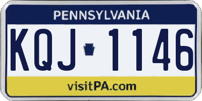 PA license plate KQJ1146