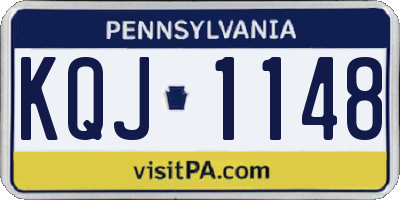 PA license plate KQJ1148