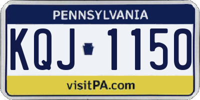 PA license plate KQJ1150