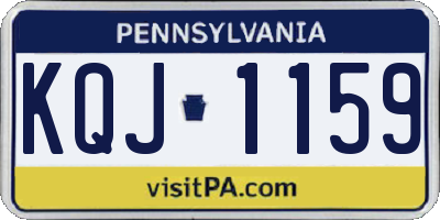 PA license plate KQJ1159
