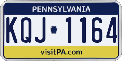 PA license plate KQJ1164