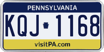 PA license plate KQJ1168