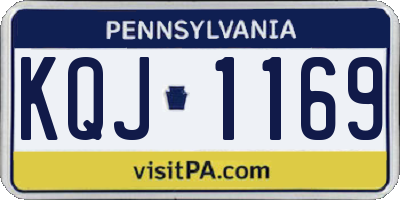 PA license plate KQJ1169