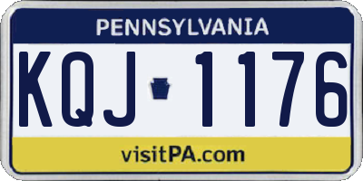 PA license plate KQJ1176